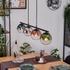Gastor Suspension, Boule lumineuse, Suspension Bleu, Chrome, Vert, Clair, Cuivré, Fumé, 4 lumières