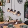 Koyoto Suspension, Boule lumineuse, Suspension Ambre, Clair, Fumé, 4 lumières