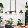 Koyoto Suspension, Boule lumineuse, Suspension Ambre, Clair, Fumé, 4 lumières