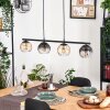 Koyoto Suspension, Boule lumineuse, Suspension Ambre, Clair, Fumé, 4 lumières