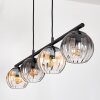 Koyoto Suspension, Boule lumineuse, Suspension Ambre, Clair, Fumé, 4 lumières