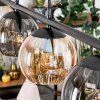 Koyoto Suspension, Boule lumineuse, Suspension Ambre, Fumé, 4 lumières