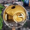 Ripoll Suspension, Boule lumineuse, Suspension grappe Ambre, Chrome, Or, Clair, Fumé, 4 lumières