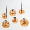 Ripoll Suspension, Boule lumineuse, Suspension Ambre, 6 lumières