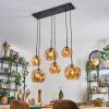 Ripoll Suspension, Boule lumineuse, Suspension Ambre, 6 lumières