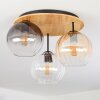 Koyoto Plafonnier, Boule lumineuse 40 cm Écru, Noir, 3 lumières