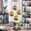 Koyoto Suspension, Boule lumineuse, Suspension grappe Or, 4 lumières