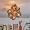 Koyoto Plafonnier, Boule lumineuse Fumé, 8 lumières