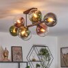 Gastor Plafonnier, Boule lumineuse Bleu, Vert, Clair, Cuivré, 8 lumières