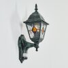Naofe Lampe murale d´extérieur, Applique murale Vert, Noir, 1 lumière, Détecteur de mouvement