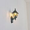 Naofe Lampe murale d´extérieur, Applique murale Vert, Noir, 1 lumière, Détecteur de mouvement