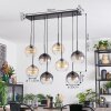Koyoto Suspension, Boule lumineuse, Suspension Ambre, Clair, Fumé, 8 lumières