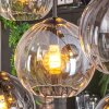 Koyoto Suspension, Boule lumineuse, Suspension Ambre, Clair, Fumé, 8 lumières