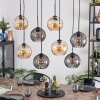 Koyoto Suspension, Boule lumineuse, Suspension Ambre, Fumé, 8 lumières