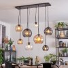 Koyoto Suspension, Boule lumineuse, Suspension Ambre, Clair, Fumé, 8 lumières