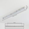 Ilena Plafonnier extérieur, Luminaire extérieur, Luminaire de salle de bain, Projecteur, Plafonnier LED Gris, 1 lumière