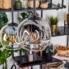 Ripoll Suspension, Boule lumineuse, Suspension Ambre, Clair, Fumé, 6 lumières