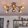 Koyoto Plafonnier, Boule lumineuse 86 cm Ambre, Clair, Fumé, 8 lumières Koyoto Plafonnier, Boule lumineuse 86 cm Ambre, Clair, Fumé, 8 lumières