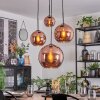 Koyoto Suspension, Boule lumineuse, Suspension grappe Cuivré, 4 lumières