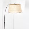 Sabadim Lampadaire Chrome, Noir, 1 lumière