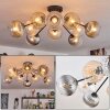 Koyoto Plafonnier, Boule lumineuse 81 cm Ambre, Clair, Fumé, 10 lumières