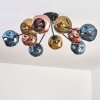 Ripoll Plafonnier, Boule lumineuse Bleu, Or, Cuivré, 10 lumières