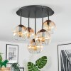 Koyoto Plafonnier, Boule lumineuse 33 cm Ambre, Clair, 5 lumières