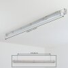 Ilena Plafonnier extérieur, Luminaire extérieur, Luminaire de salle de bain, Projecteur, Plafonnier LED Gris, 1 lumière