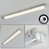 Ilena Plafonnier extérieur, Luminaire extérieur, Luminaire de salle de bain, Projecteur, Plafonnier LED Gris, 1 lumière