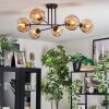 Ripoll Plafonnier, Boule lumineuse Ambre, 6 lumières