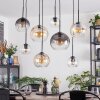 Koyoto Suspension, Boule lumineuse, Suspension Ambre, Clair, Fumé, 8 lumières
