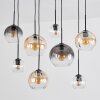 Koyoto Suspension, Boule lumineuse, Suspension Ambre, Clair, Fumé, 8 lumières