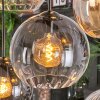 Koyoto Suspension, Boule lumineuse, Suspension Ambre, Clair, Fumé, 8 lumières