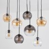 Koyoto Suspension, Boule lumineuse, Suspension Ambre, Clair, Fumé, 8 lumières