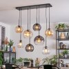 Koyoto Suspension, Boule lumineuse, Suspension Ambre, Clair, Fumé, 8 lumières