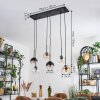 Koyoto Suspension, Boule lumineuse, Suspension Ambre, Clair, Fumé, 6 lumières