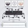 Koyoto Suspension, Boule lumineuse, Suspension Ambre, Clair, Fumé, 6 lumières