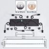 Koyoto Suspension, Boule lumineuse, Suspension Ambre, Clair, Fumé, 6 lumières