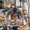 Koyoto Suspension, Boule lumineuse, Suspension Ambre, Clair, Fumé, 6 lumières