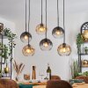 Koyoto Suspension, Boule lumineuse, Suspension Ambre, Clair, Fumé, 6 lumières