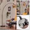 Ripoll Boule lumineuse, Lampadaire, Lampadaires arc Noir, 1 lumière