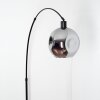 Ripoll Boule lumineuse, Lampadaire, Lampadaires arc Noir, 1 lumière