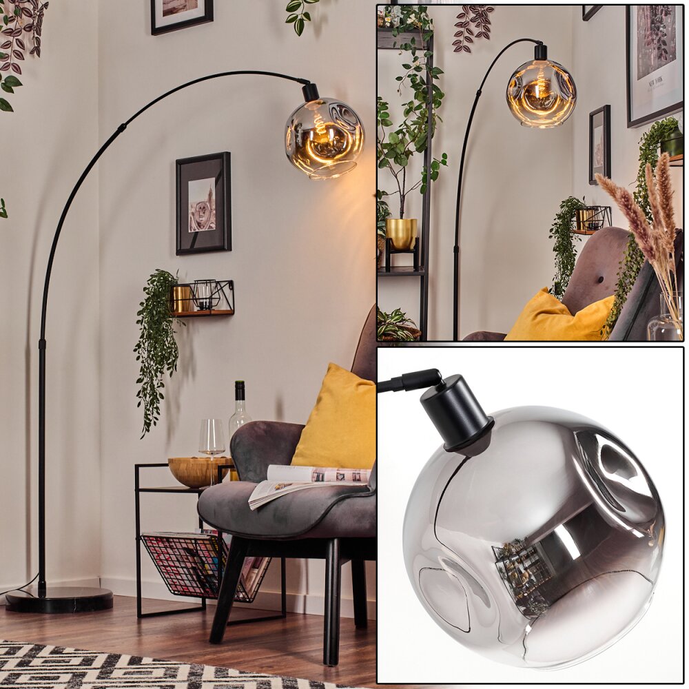 Ripoll Boule lumineuse, Lampadaire Noir, 1 lumière main product photo