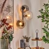 Koyoto Boule lumineuse, Applique murale Ambre, Clair, Fumé, 3 lumières