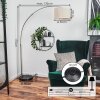Bassagoda Lampadaire Nickel mat, Noir, 1 lumière