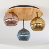 Koyoto Plafonnier, Boule lumineuse Écru, Noir, 3 lumières