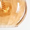 Koyoto Suspension, Boule lumineuse, Suspension Ambre, Clair, Fumé, 6 lumières