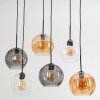 Koyoto Suspension, Boule lumineuse, Suspension Ambre, Clair, Fumé, 6 lumières