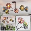 Gastor Plafonnier, Boule lumineuse 50 cm Bleu, Vert, Clair, Cuivré, 6 lumières