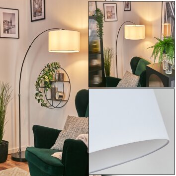 Bassagoda Lampadaire Chrome, Noir, 1 lumière Bassagoda Lampadaire Chrome, Noir, 1 lumière